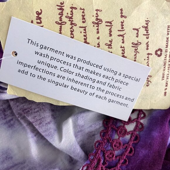 One‎ World Top Large Asymmetrical Multicolored Print Short Sleeve NWT TP-2026 - Picture 6 of 10